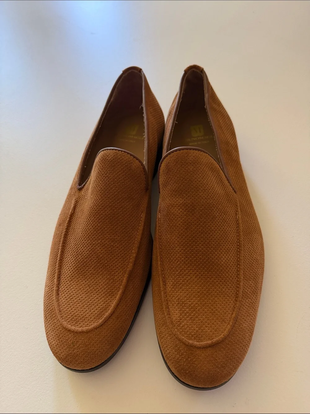 Bruno Magli Brown Suede Slip-On Loafers Sz 11.5.  New. Tub4